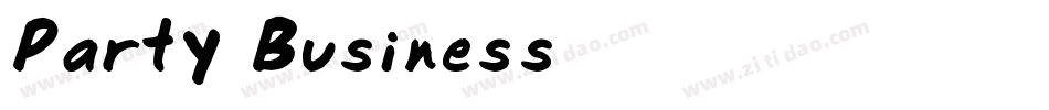 Party Business字体转换
